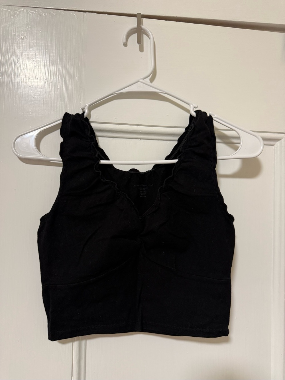 Brandy Black Crop Tank Top